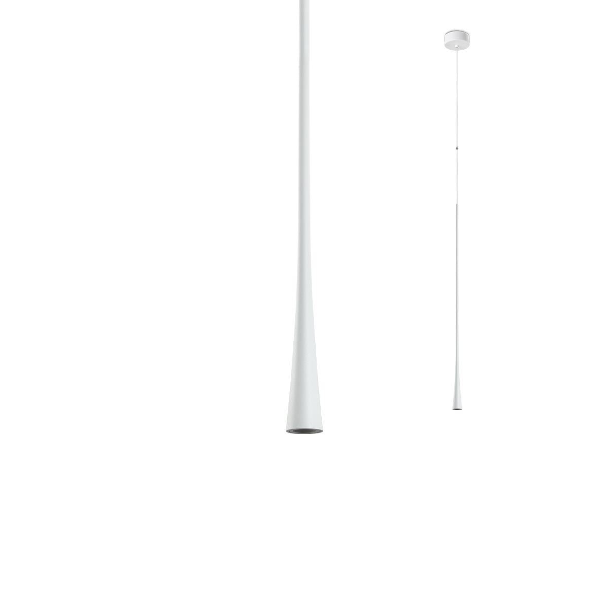 Lustra suspendata LED Ito, alb mat, 6W, 630lm, 3000K, IP20, Redo, 01-1759