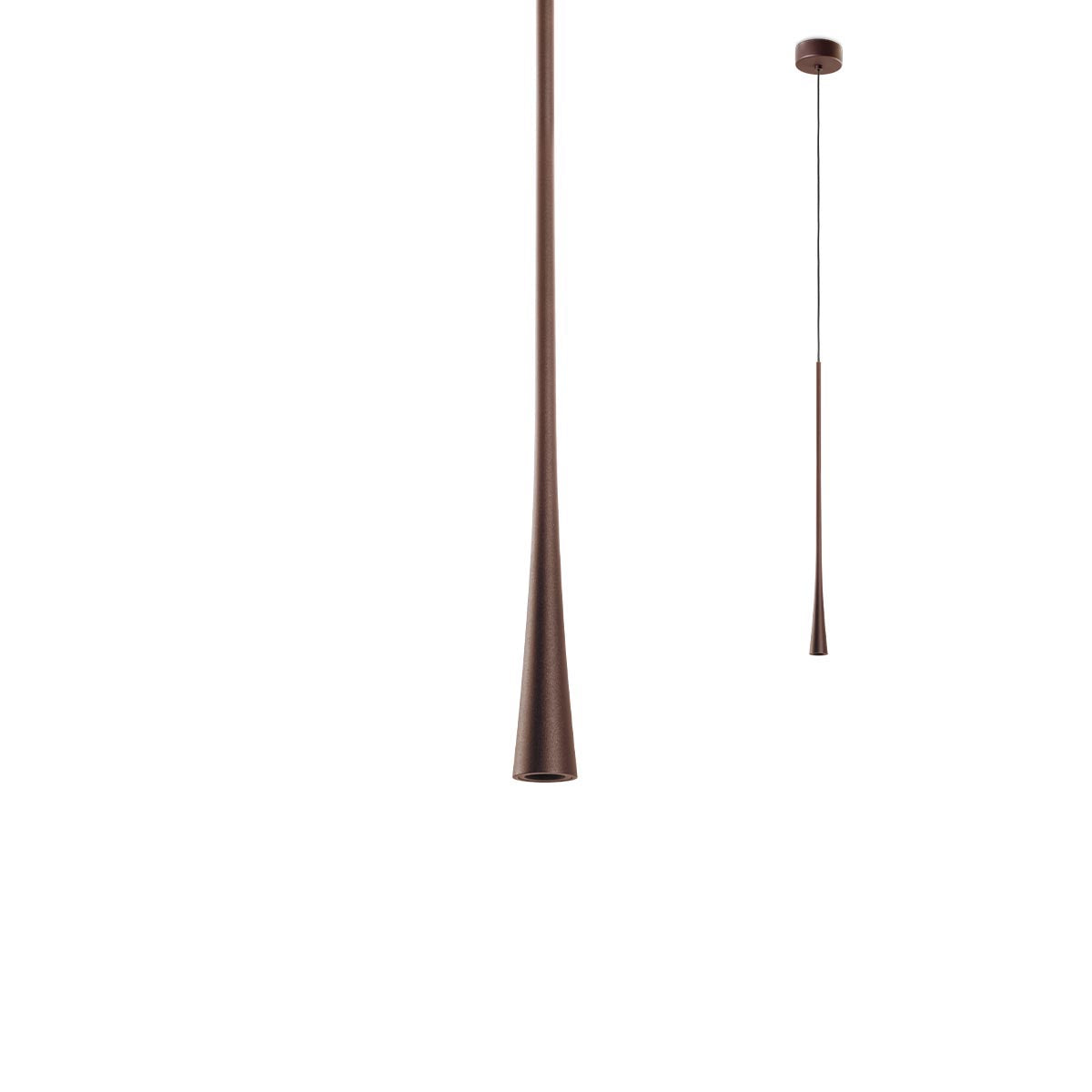 Lustra suspendata LED Ito, maro mat, 6W, 630lm, 3000K, IP20, Redo, 01-1757
