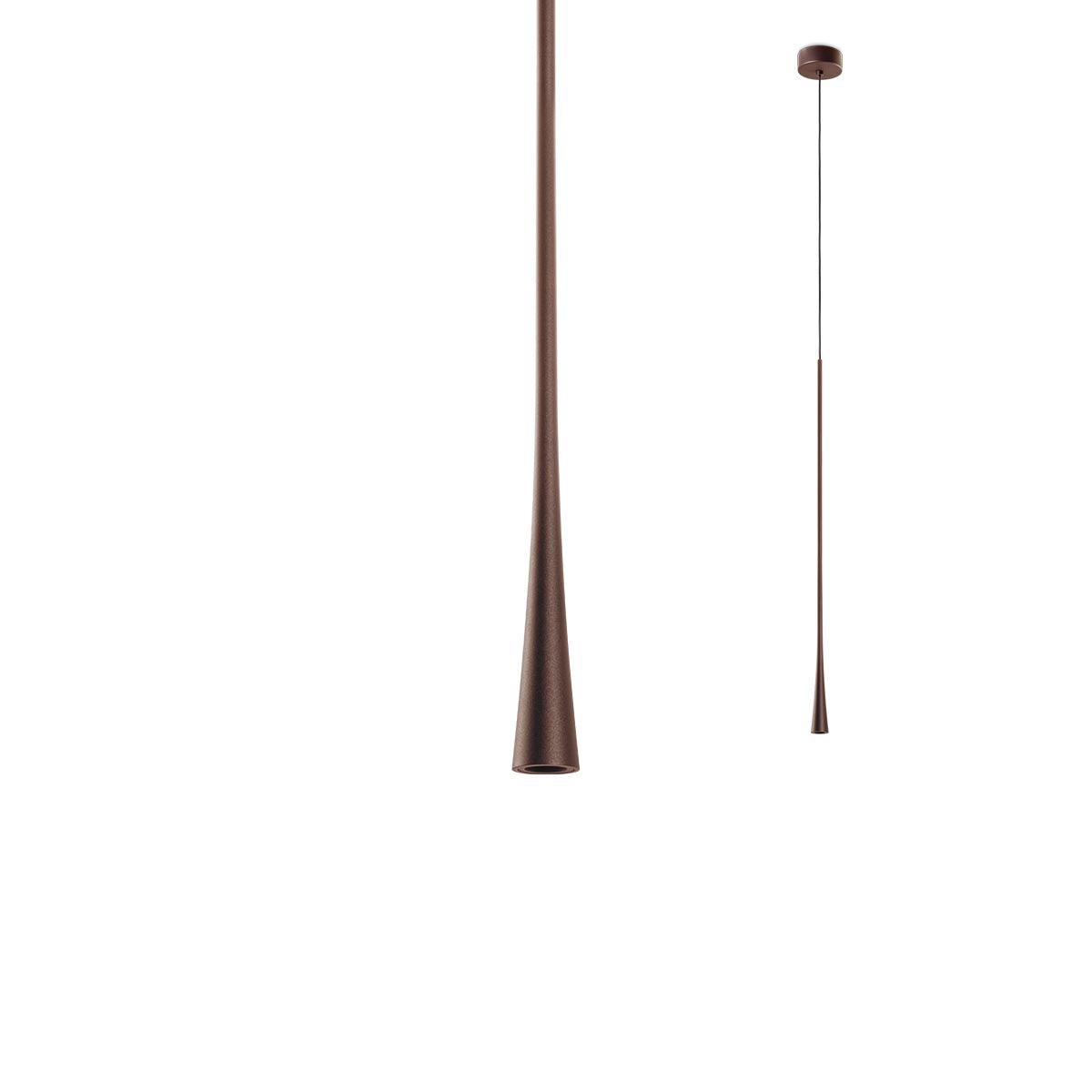 Lustra suspendata LED Ito, maro mat, 6W, 630lm, 3000K, IP20, Redo, 01-1760