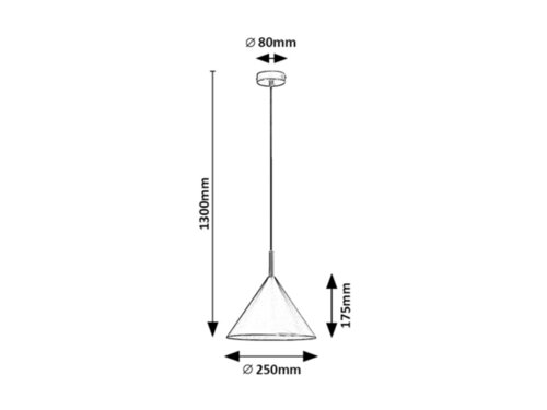 Lustra suspendata Jarod, alb, 1xE27, IP20, Rabalux, 72008