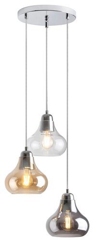 Lustra suspendata Jezabel, crom, 3xE27, IP20, Rabalux, 7977