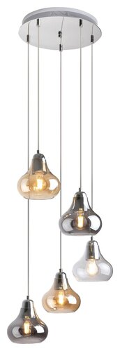 Lustra suspendata Jezabel, crom, 5xE27, IP20, Rabalux, 7978