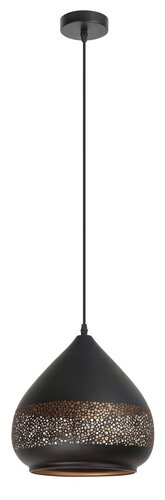 Lustra suspendata Kaia, negru, 1xE27, IP20, Rabalux, 2278