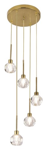 Lustra suspendata Kassia, auriu, 5xG9, IP20, Rabalux, 5396