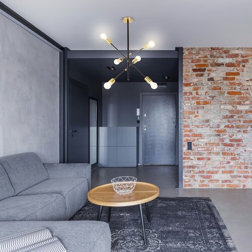 Lustra suspendata Lanny, negru, 6xE27, IP20, Rabalux, 2104