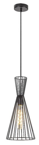 Lustra suspendata Leandros, negru mat, 1xE27, IP20, Rabalux, 72005
