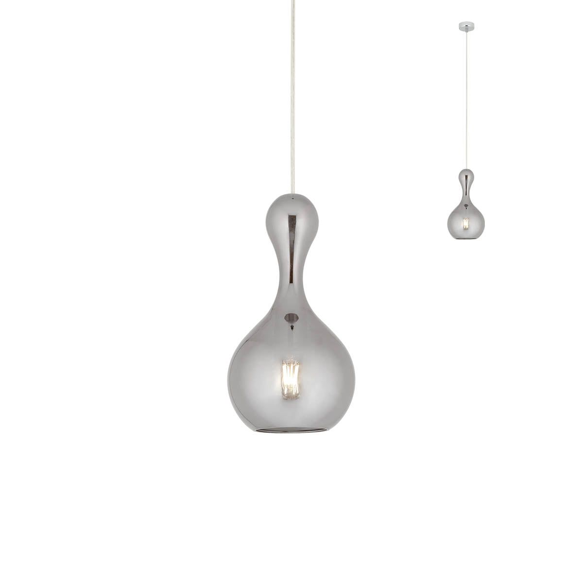 Lustra suspendata Lob, fumuriu, 1XE27, IP20, Redo, 01-2256
