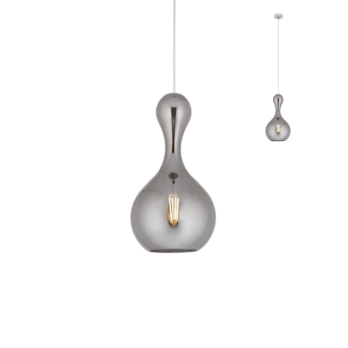 Lustra suspendata Lob, fumuriu, 1XE27, IP20, Redo, 01-2259