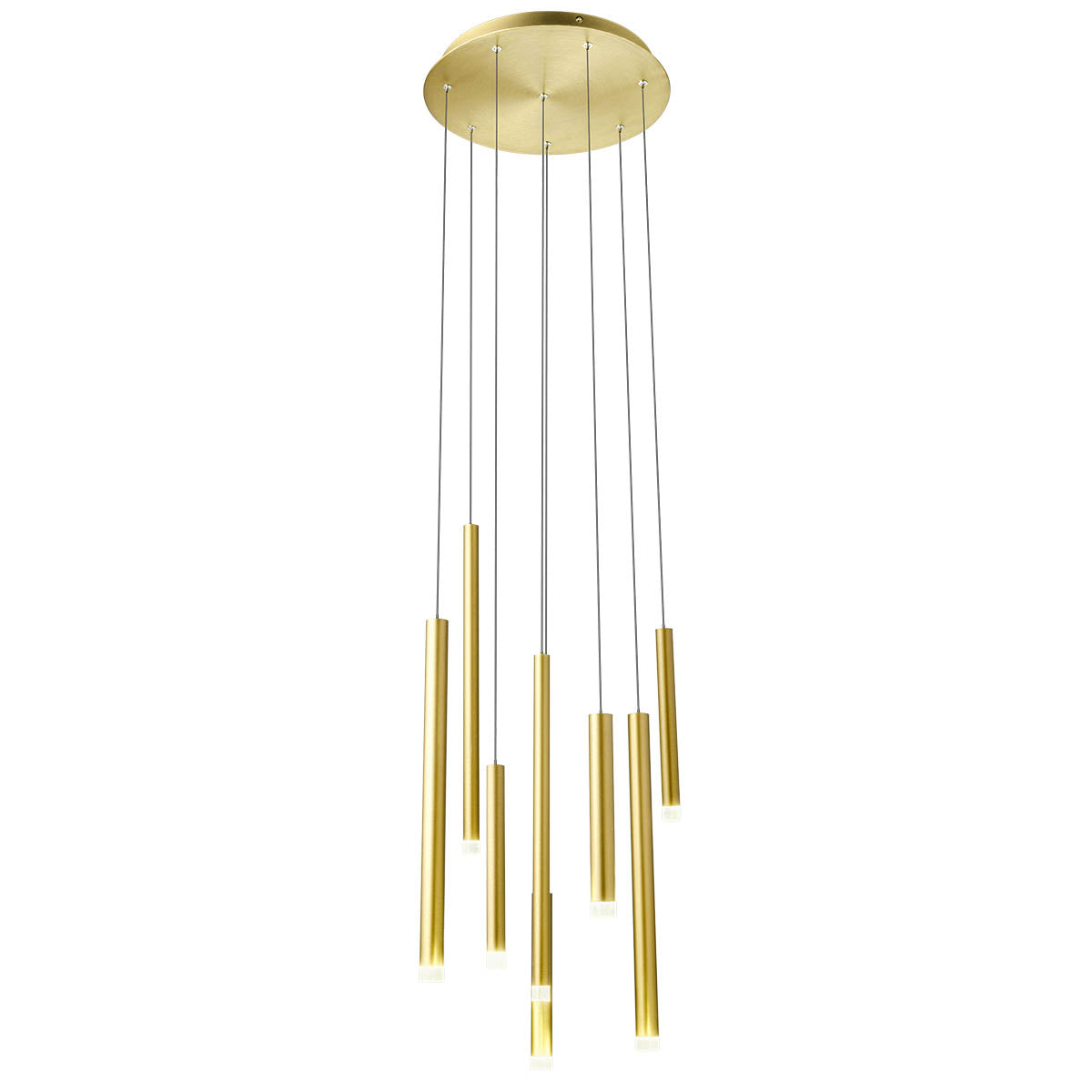 Lustra LED Madison, auriu mat, 32W, 3639lm, 3000K, IP20, Redo, 01-2050