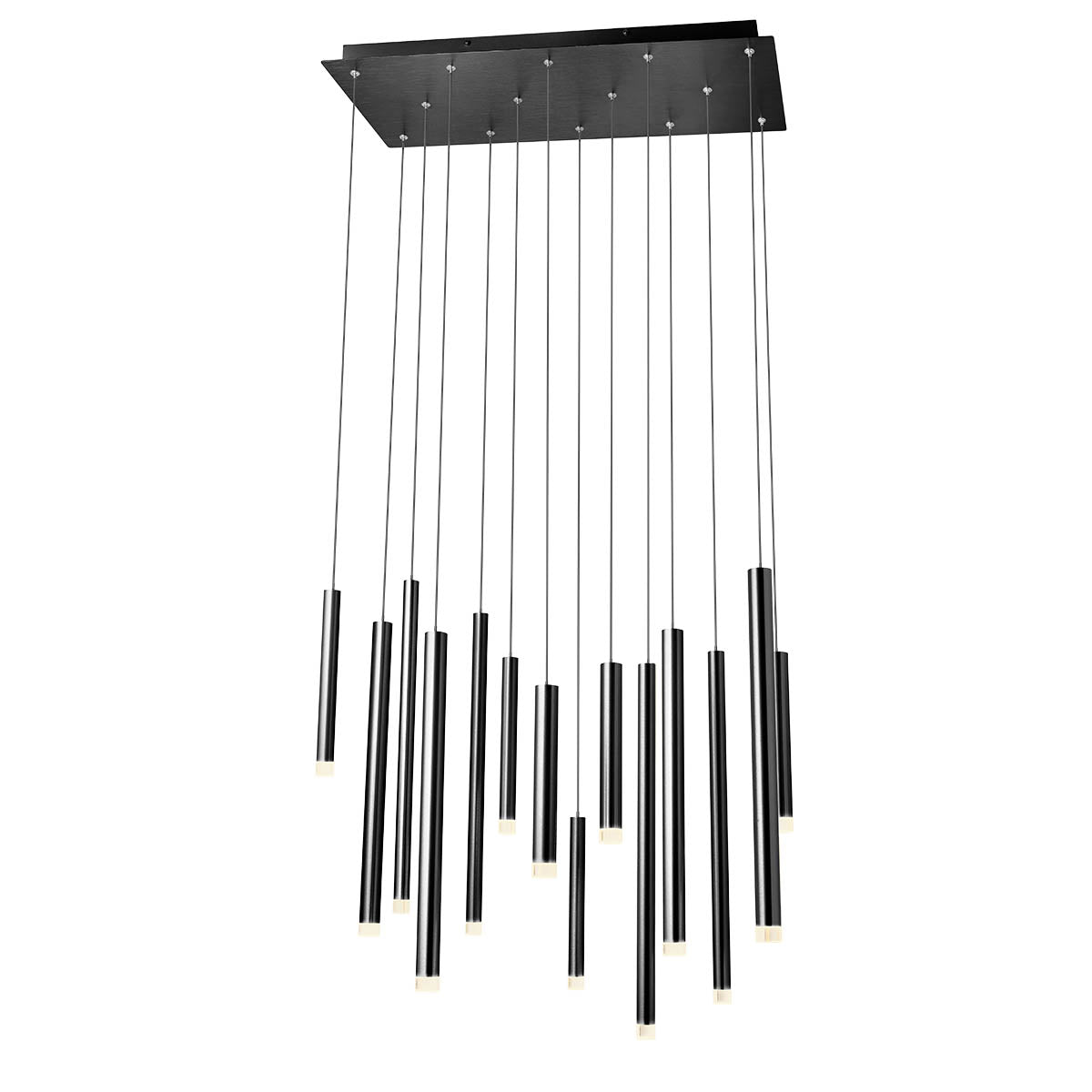 Lustra LED Madison, negru, 56W, 6858lm, 3000K, IP20, Redo, 01-2056