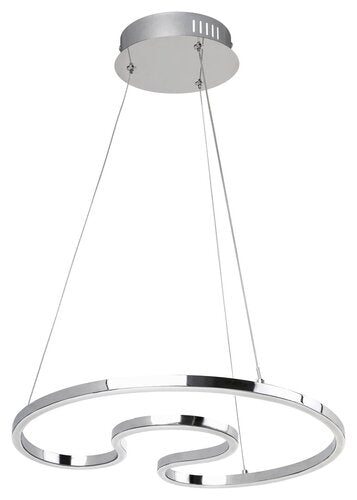 Lustra suspendata LED Melora, crom, 30W, 2400lm, 4000K, IP20, Rabalux, 2190