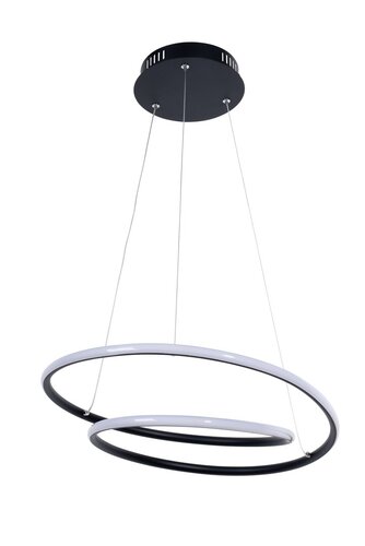 Lustra suspendata LED Meridia, negru mat, 40W, 2900lm, 3000K, IP20, Rabalux, 3257