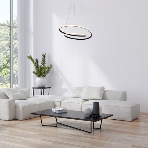 Lustra suspendata LED Meridia, negru mat, 40W, 2900lm, 3000K, IP20, Rabalux, 3257