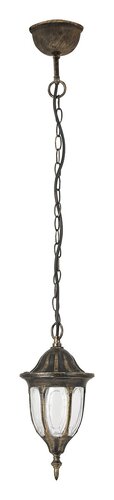 Lustra suspendata exterior Milano, auriu antic, 1 X E27, IP43, Rabalux, 8374