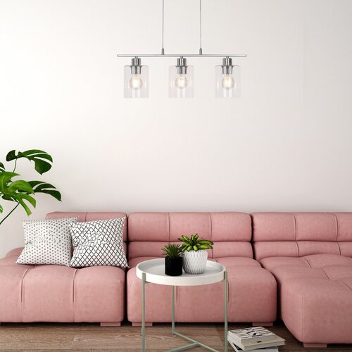 Lustra suspendata Miroslaw, crom satin, 3xE27, IP20, Rabalux, 3580