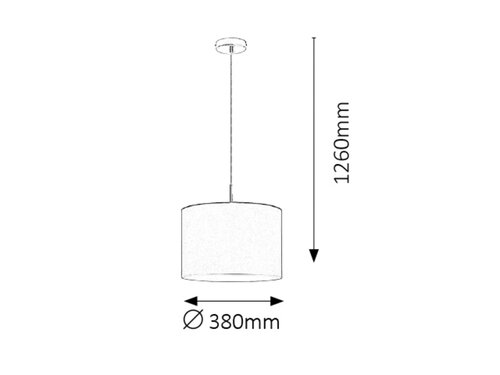 Lustra suspendata Monica, gri, 1xE27, D.38cm, IP20, Rabalux, 25410