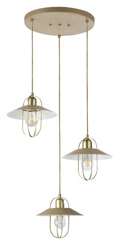 Lustra suspendata Nesrin, auriu, 3xE27, IP20, Rabalux, 3520