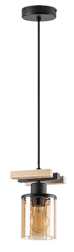 Lustra suspendata Niylah, negru, 1xE27, IP20, Rabalux, 72081