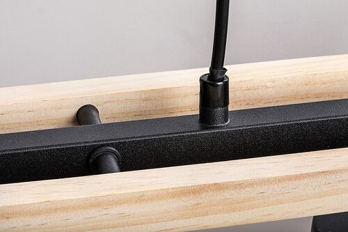 Lustra suspendata Niylah, negru, 3xE27, IP20, Rabalux, 72083