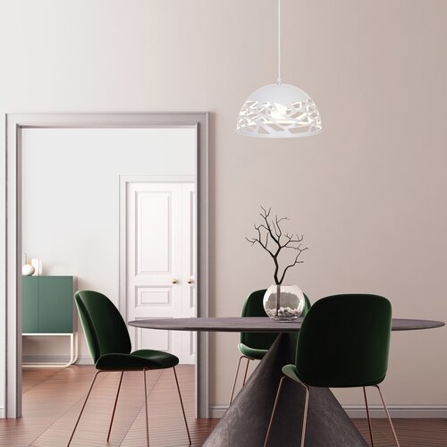 Lustra suspendata Norena, alb mat, 1xE27, IP20, Rabalux, 5085