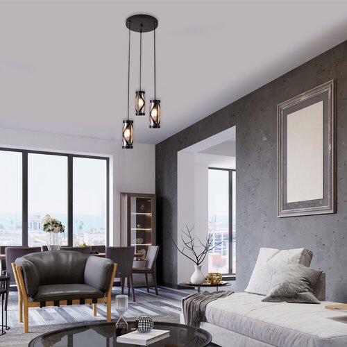 Lustra suspendata Oberon, maro, 3xE14, IP20, Rabalux, 5339