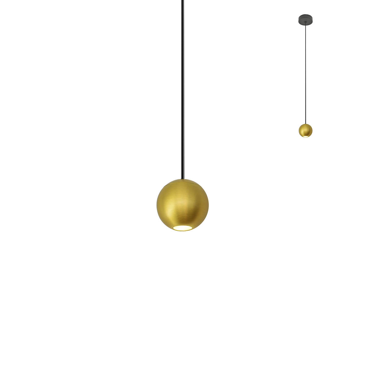 Lustra suspendata LED Obo, alama periata, 4,5W, 405lm, 3000K, IP20, Redo, 01-2357
