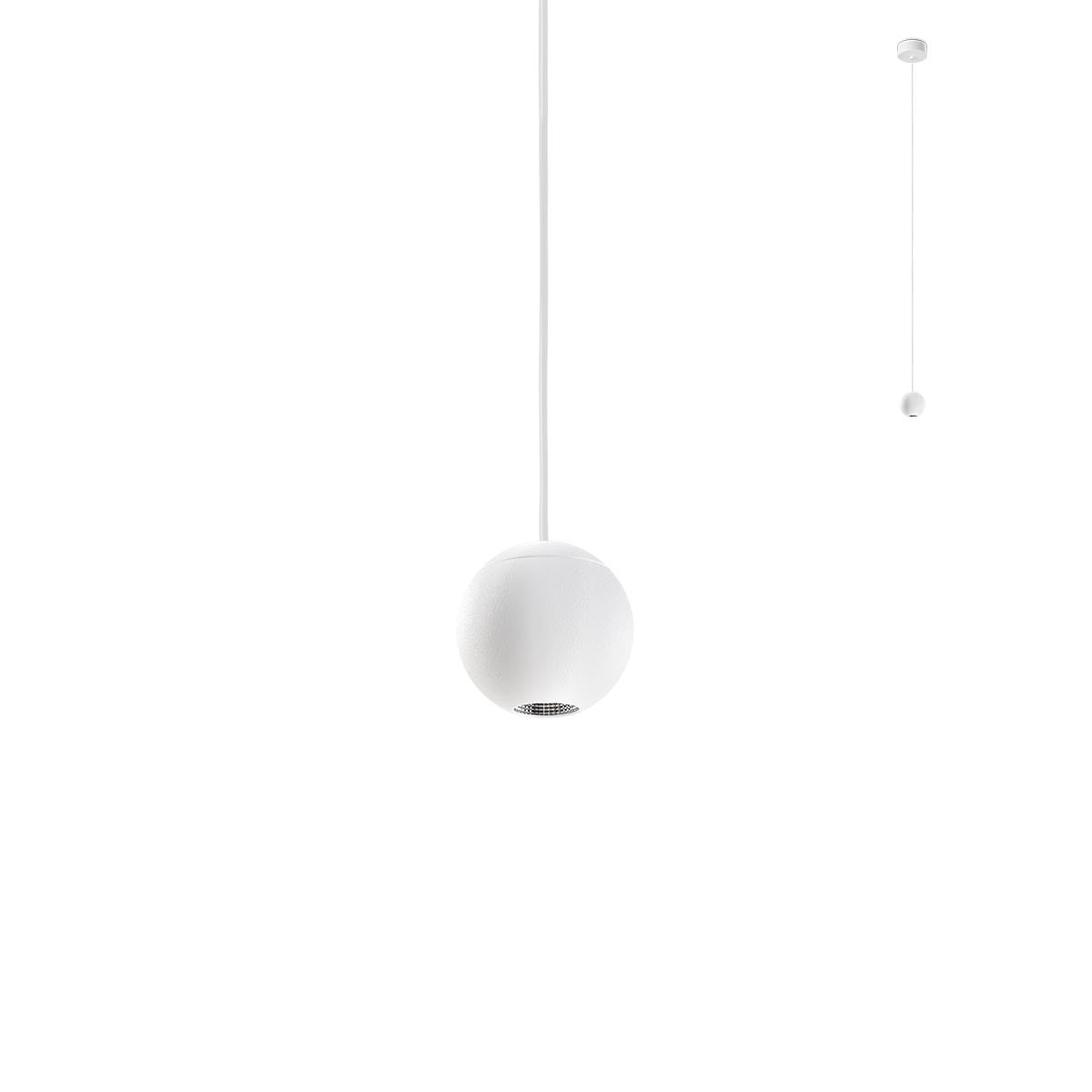 Lustra suspendata LED Obo, alb mat, 4.5W, 405lm, 3000K, IP20, Redo, 01-1832
