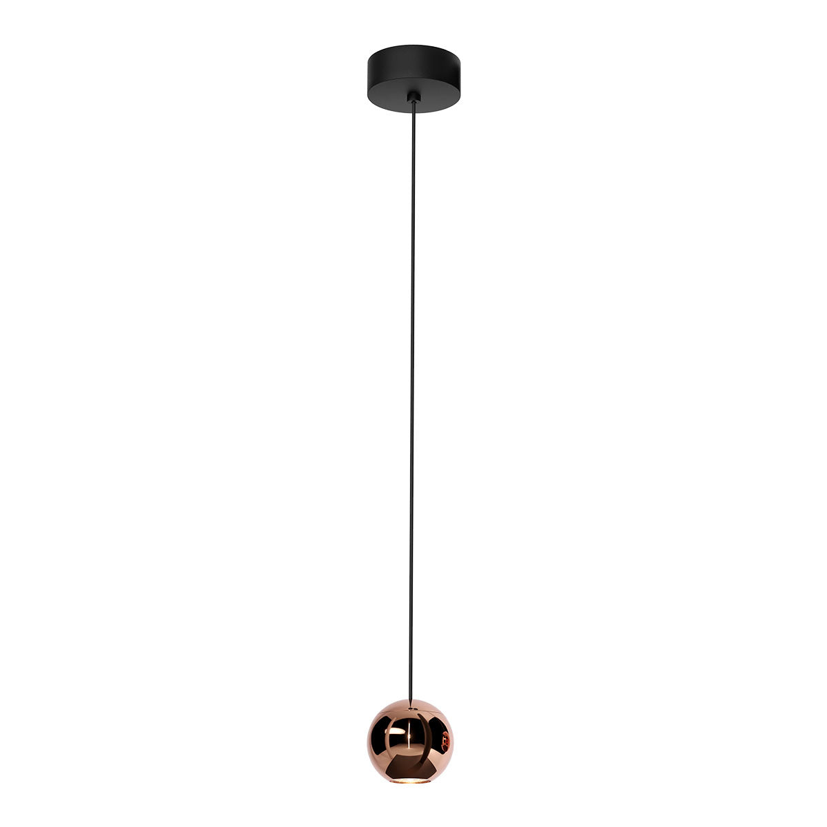 Lustra suspendata LED Obo, aur roz, 8.5W, 679lm, 3000K, IP20, Redo, 01-2805