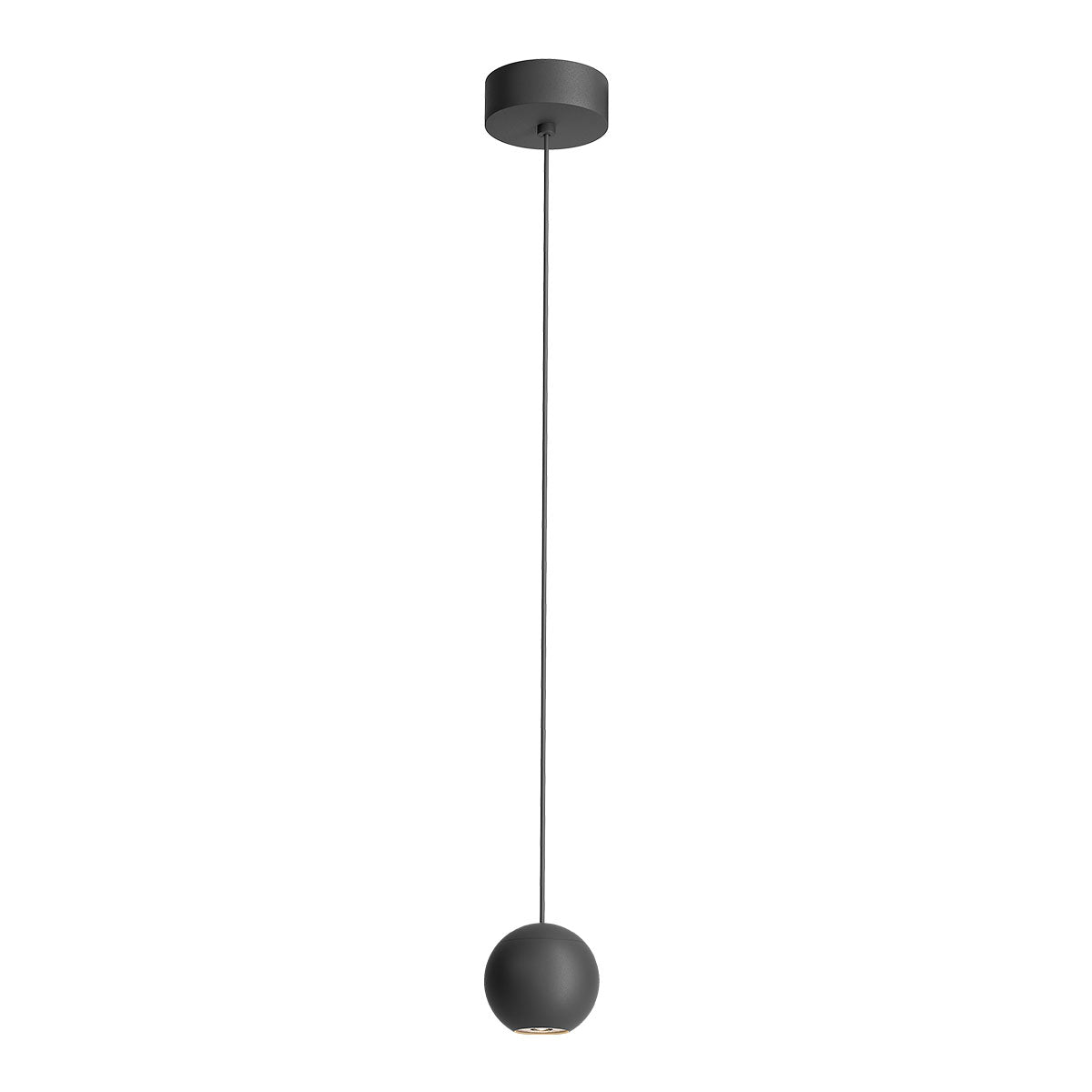 Lustra suspendata LED Obo, negru mat, 8.5W, 679lm, 3000K, IP20, Redo, 01-2808