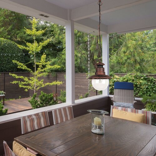 Lustra suspendata exterior Odessa, maro antic, 1 X E27, IP44, Rabalux, 8164