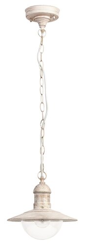 Lustra suspendata exterior Oslo, alb antichizat, 1 X E27, IP44, Rabalux, 8740