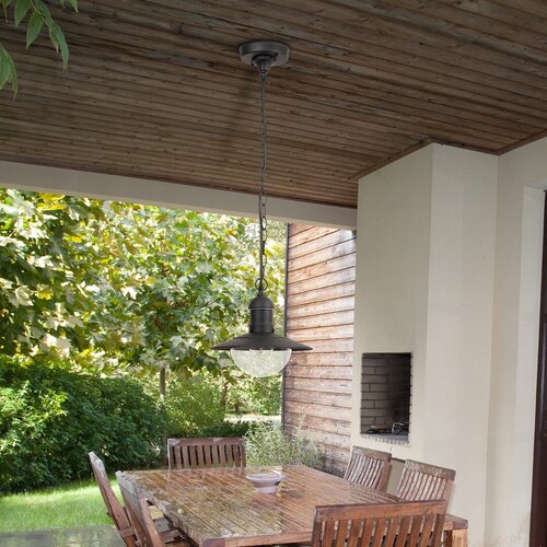 Lustra suspendata exterior Oslo, negru, 1 X E27, IP44, Rabalux, 8717