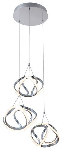 Lustra suspendata LED Palmira, crom, 50W, 3400lm, 3000K, IP20, Rabalux, 5771