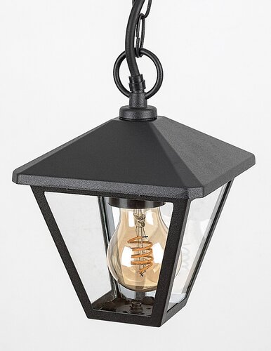 Lustra suspendata exterior Paravento, negru, 1 X E27, IP44, Rabalux, 7149