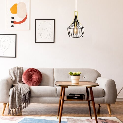 Lustra suspendata Parov, negru mat, 1xE27, IP20, Rabalux, 4925