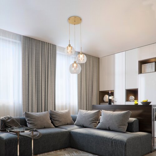 Lustra suspendata Philana, auriu, 3xE27, IP20, Rabalux, 6496