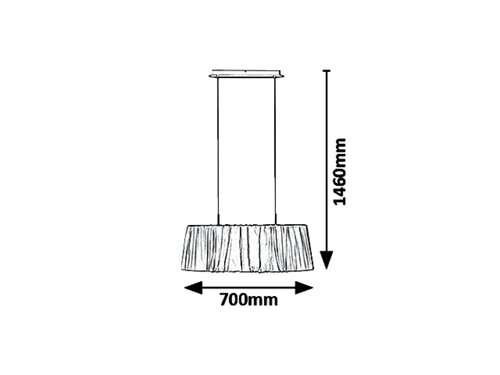 Lustra suspendata Pixie, alb, 2xE27, IP20, Rabalux, 5458
