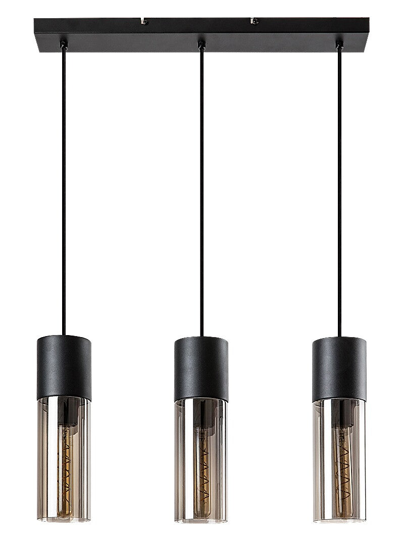 Lustra suspendata Ronno, negru, 3xE27, IP20, Rabalux, 72053
