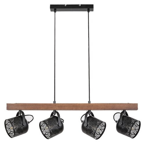 Lustra suspendata Rotem, negru, 4xE14, IP20, Rabalux, 3300
