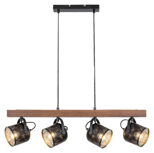 Lustra suspendata Rotem, negru, 4xE14, IP20, Rabalux, 3300