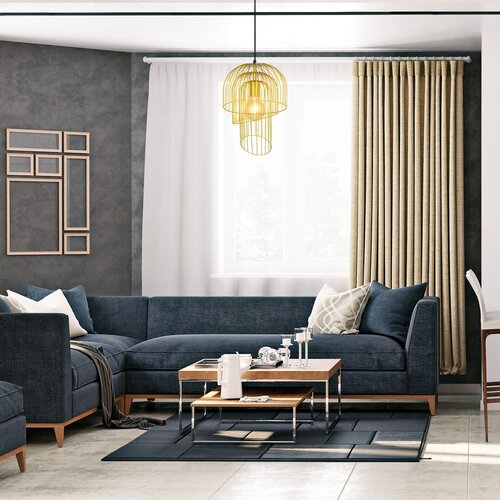 Lustra suspendata Rowena, auriu, 1xE27, IP20, Rabalux, 6228