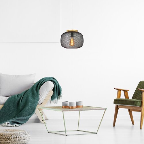 Lustra suspendata Rupert, negru, 1xE27, IP20, Rabalux, 5238