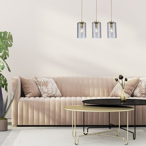 Lustra suspendata Sheila, auriu, 3xE27, IP20, Rabalux, 5229