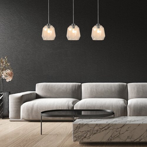 Lustra suspendata Shivani, crom, 1xE27, IP20, Rabalux, 72012