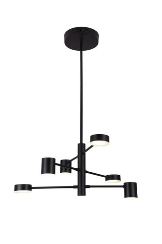 Lustra suspendata LED Solomon, negru mat, 30W, 2400lm, 4000K, D.57cm, IP20, Rabalux, 6355