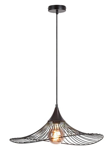 Lustra suspendata Sombero, negru mat, 1xE27, IP20, Rabalux, 72004