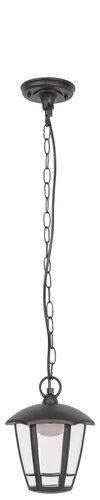 Lustra LED suspendata exterior Sorrento, negru mat, 8W, 500lm, 3000K, IP44, Rabalux, 8128