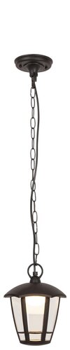 Lustra LED suspendata exterior Sorrento, negru mat, 8W, 500lm, 3000K, IP44, Rabalux, 8128
