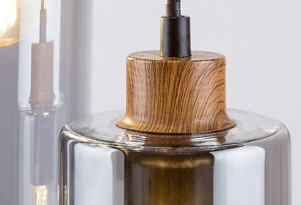 Lustra suspendata Tanno, stejar, 5xE27, IP20, Rabalux, 72125