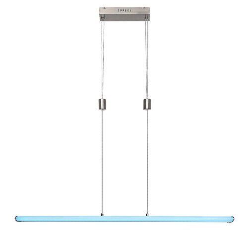 Lustra suspendata LED Temperius, crom satin, 24W, 1415lm, 3000K, RGB, WiFi, IP20, Rabalux, 72011